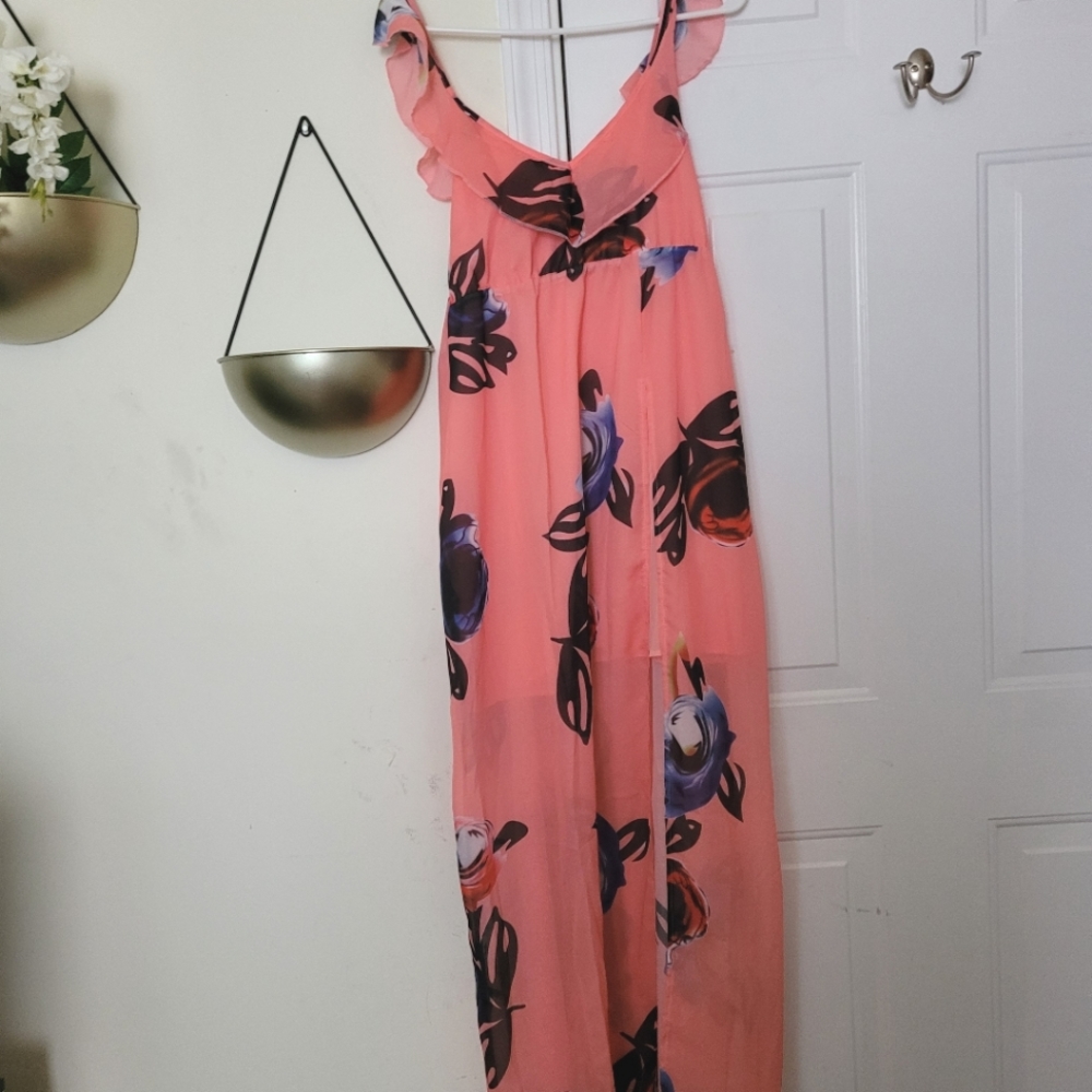 Peachy Maternity Dress